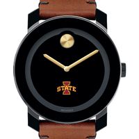 Iowa State University Men's Movado BOLD with Brown Leather Strap