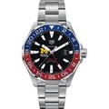 click to view Michigan Ross Men's TAG Heuer Automatic GMT Aquaracer with Black Dial and Blue & Red Bezel - Image 2