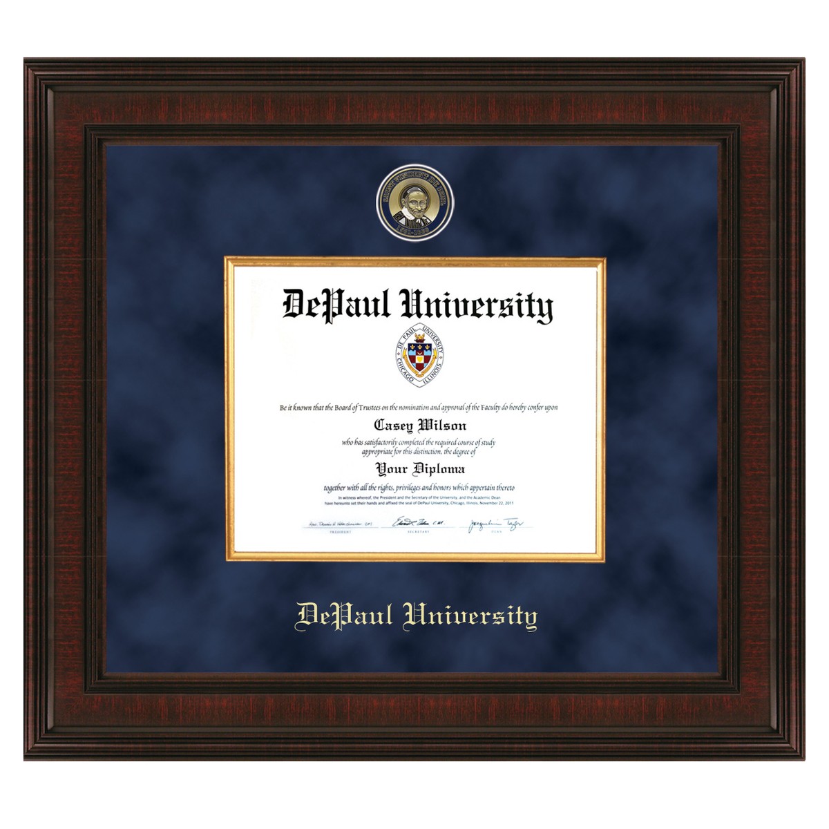 DePaul Diploma Frame Excelsior Graduation Gift Selection