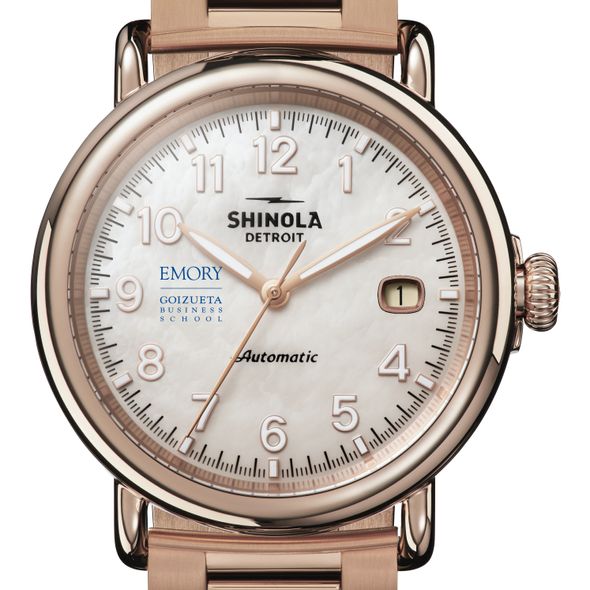 Emory Goizueta Shinola Watch, The Runwell Automatic 39.5mm MOP Dial - Image 1