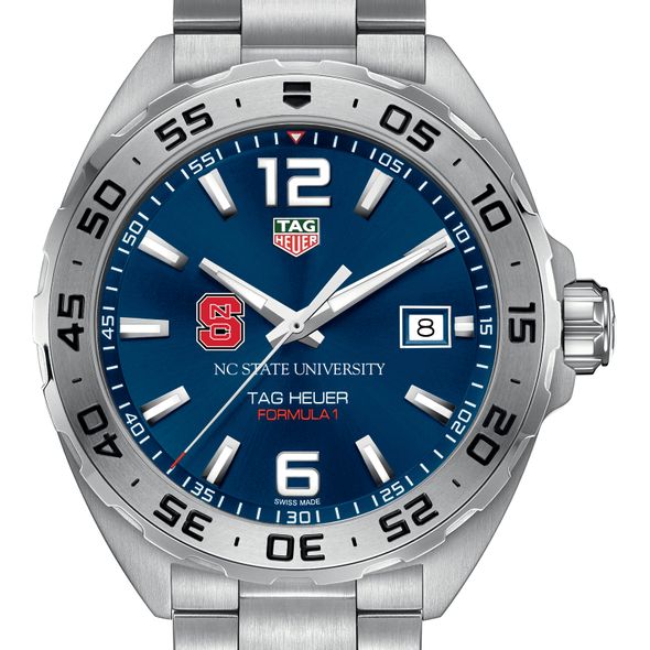NC State Men's TAG Heuer Formula 1 with Blue Dial - Image 1
