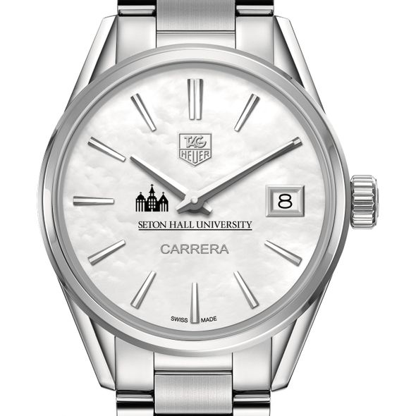 Seton Hall Women's TAG Heuer Steel Carrera with MOP Dial - Image 1