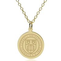 Cornell 18K Gold Pendant & Chain