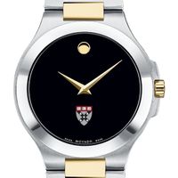 HBS Men's Movado Collection Two-Tone Watch with Black Dial