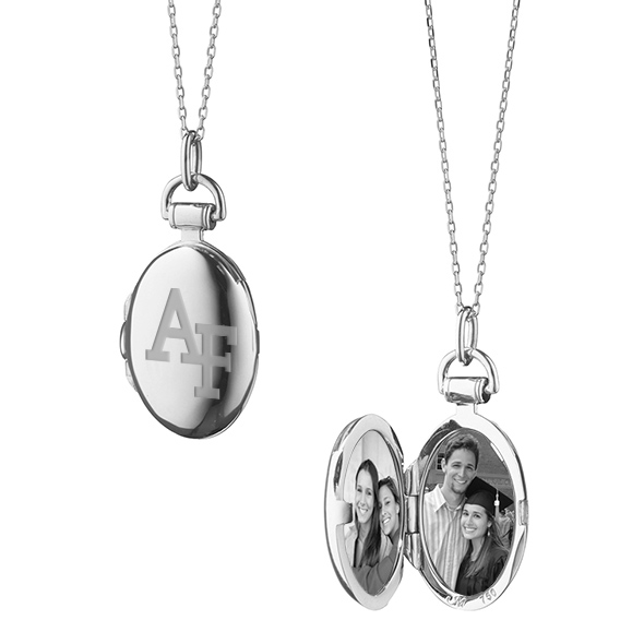 US Air Force Academy Monica Rich Kosann Petite Locket in Silver