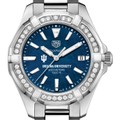 click to view Indiana Women's TAG Heuer 35mm Steel Aquaracer with Blue Dial - Image 1