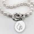 University of Louisville Pearl Necklace with Sterling Silver Charm - Image 2
