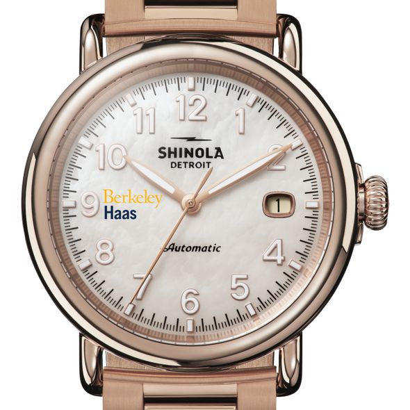 Berkeley Haas Shinola Watch, The Runwell Automatic 39.5mm MOP Dial - Image 1