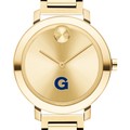 click to view Georgetown University Women's Movado Gold Bold 34 - Image 1