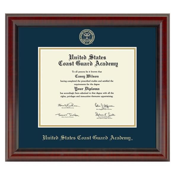 US Coast Guard Academy Diploma Frame, the Fidelitas - Image 1