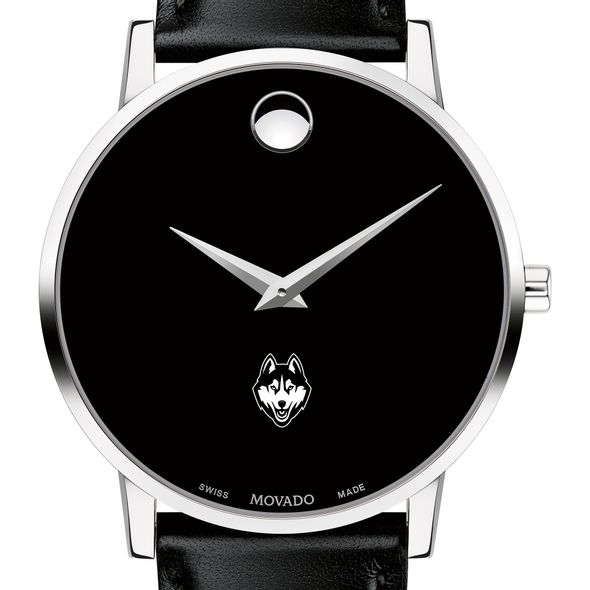 UConn Men's Movado Museum with Leather Strap - Image 1