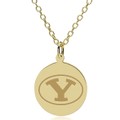 BYU 14K Gold Pendant & Chain - Image 1