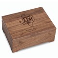 Texas A&M University Solid Walnut Desk Box - Image 1
