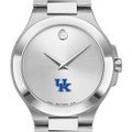 University of Kentucky Men's Movado Collection Stainless Steel Watch with Silver Dial - Image 1