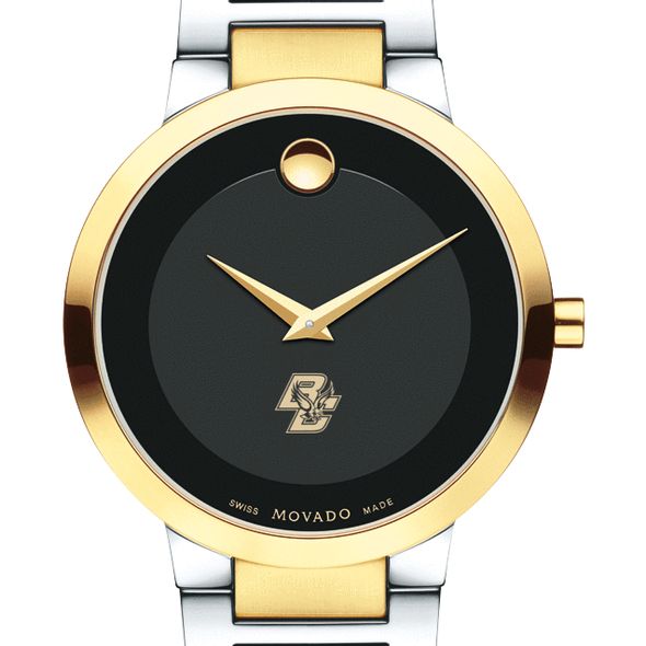 Boston College Men's Movado Two-Tone Modern Classic Museum with Bracelet