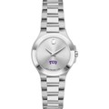 TCU Women's Movado Collection Stainless Steel Watch with Silver Dial - Image 2