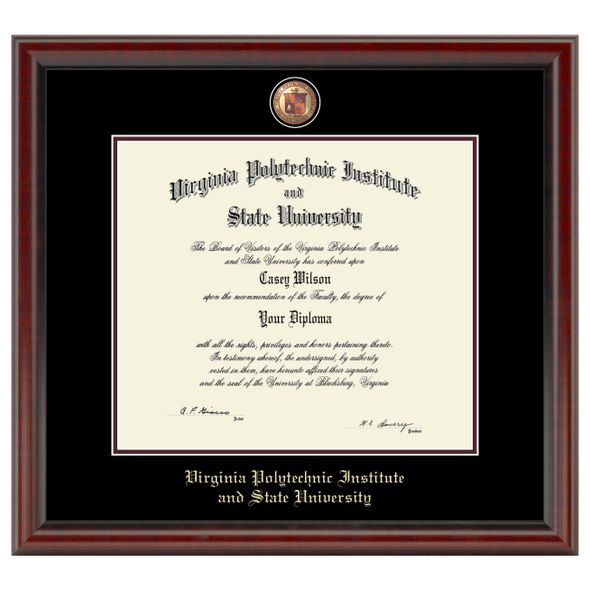Virginia Tech Diploma Frame - Masterpiece - Image 1