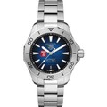 Temple Men's TAG Heuer Steel Automatic Aquaracer with Blue Sunray Dial - Image 2