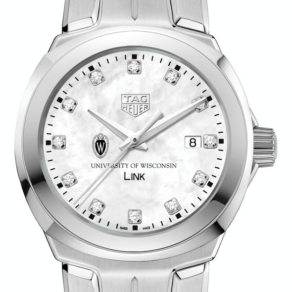 University of Wisconsin TAG Heuer Diamond Dial LINK for Women - Image 1