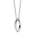 University of North Carolina Monica Rich Kosann Poesy Ring Necklace in Silver - Image 1