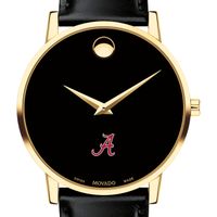 University of Alabama Men's Movado Gold Museum Classic Leather
