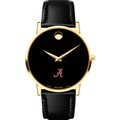 University of Alabama Men's Movado Gold Museum Classic Leather - Image 2