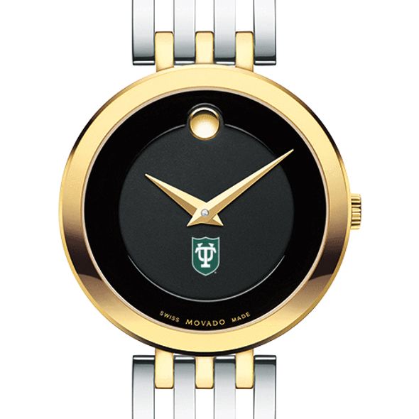 Tulane University Women's Movado Esparanza Two-Tone Museum with Bracelet