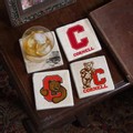 Cornell Logos Marble Coasters - Image 1
