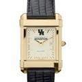 Houston Men's Gold Quad with Leather Strap - Image 1