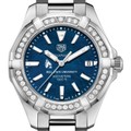 click to view Ball State Women's TAG Heuer 35mm Steel Aquaracer with Blue Dial - Image 1