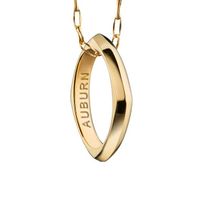 Auburn Monica Rich Kosann Poesy Ring Necklace in Gold