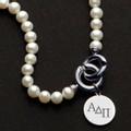 Alpha Delta Pi Pearl Necklace with Sterling Charm - Image 2