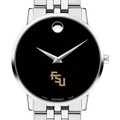 click to view Florida State University Men's Movado Museum with Bracelet - Image 1