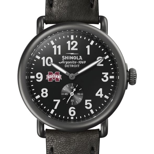 MS State Shinola Watch, The Runwell 41mm Black Dial - Image 1