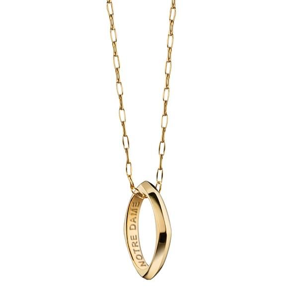 Notre Dame Monica Rich Kosann Poesy Ring Necklace in Gold - Image 1