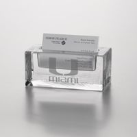University of Miami Glass Business Cardholder by Simon Pearce