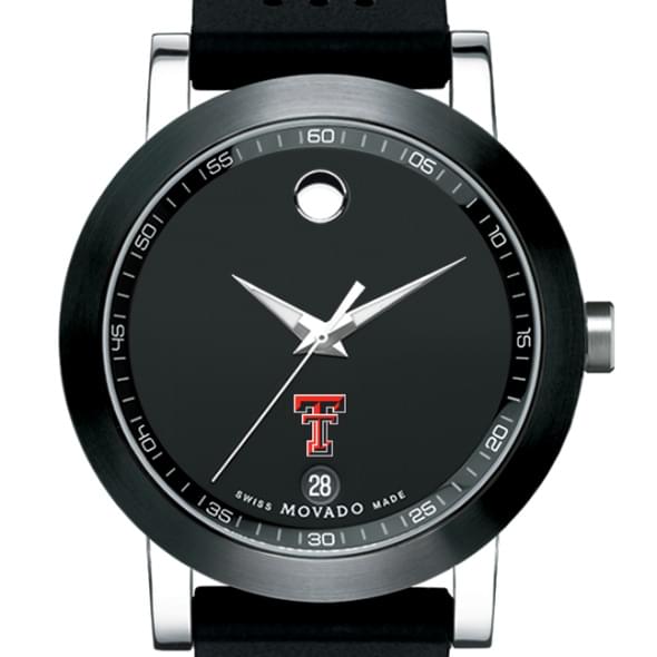 Texas Tech Men's Movado Museum Sport Rubber Strap