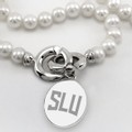Saint Louis University Pearl Necklace with Sterling Silver Charm - Image 2