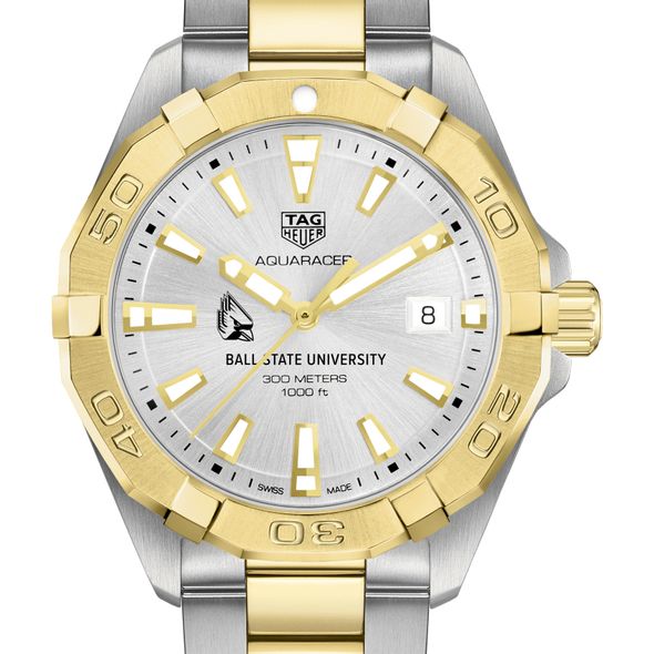Ball State Men's TAG Heuer Two-Tone Aquaracer - Image 1