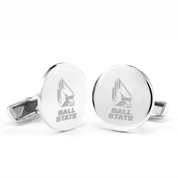 Ball State Cufflinks In Sterling Silver Graduation Gift Selection