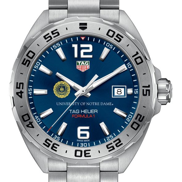Notre Dame Men's TAG Heuer Formula 1 with Blue Dial - Image 1