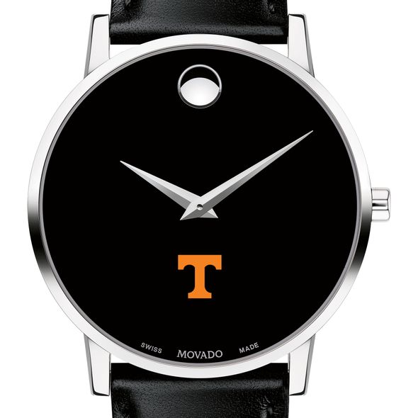 University of Tennessee Men's Movado Museum with Leather Strap - Image 1
