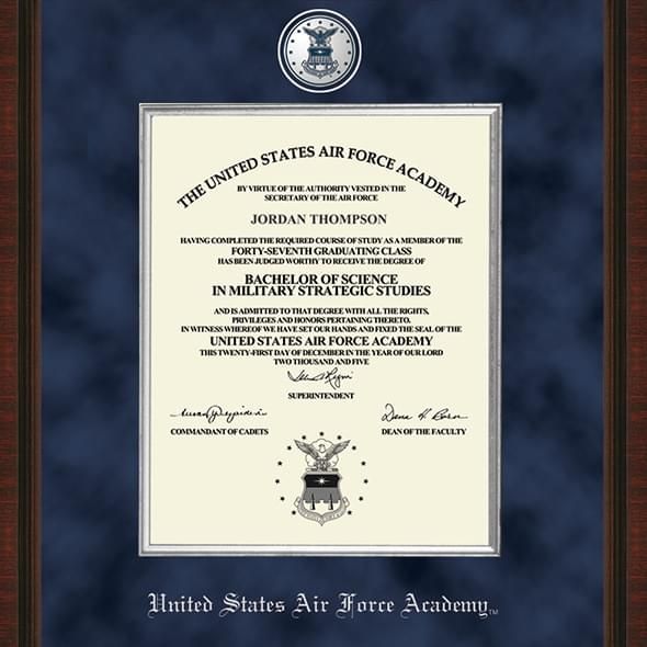 Us Air Force Academy Diploma Frame - Excelsior 