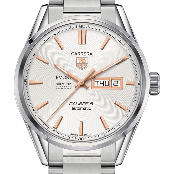 Emory Goizueta Men's TAG Heuer Day/Date Carrera with Silver Dial & Bracelet