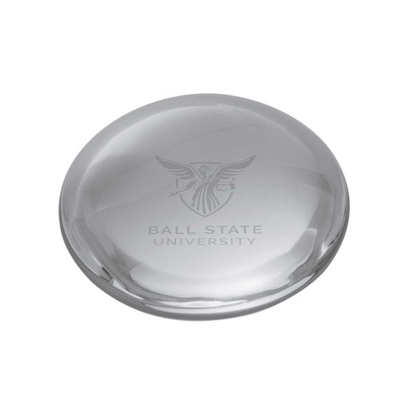 Ball State Glass Dome Paperweight by Simon Pearce - Image 1
