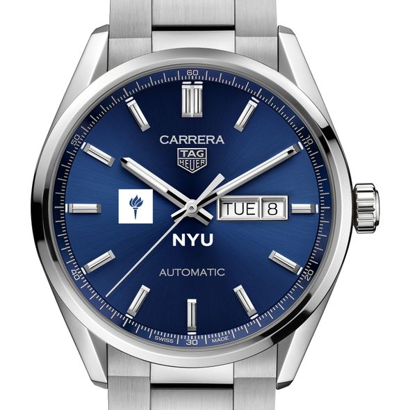NYU Men's TAG Heuer Carrera with Blue Dial & Day-Date Window - Image 1