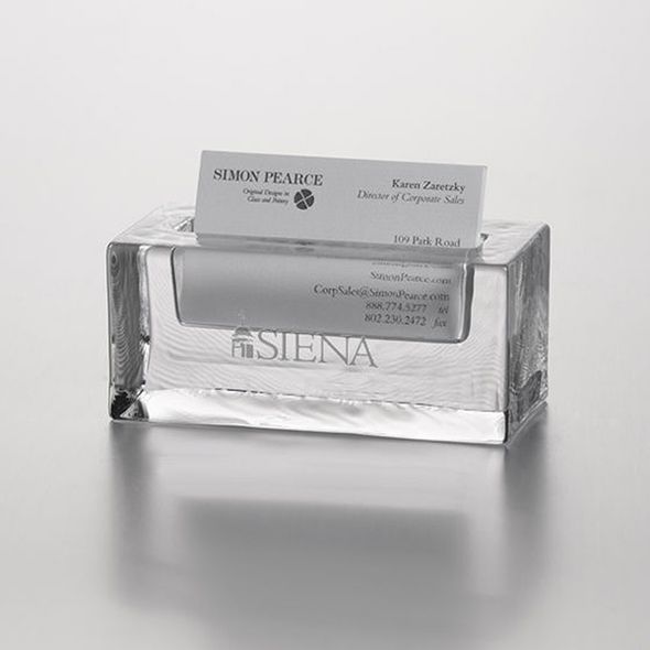 Siena Glass Business Cardholder by Simon Pearce - Image 1