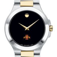 Iowa State Men's Movado Collection Two-Tone Watch with Black Dial