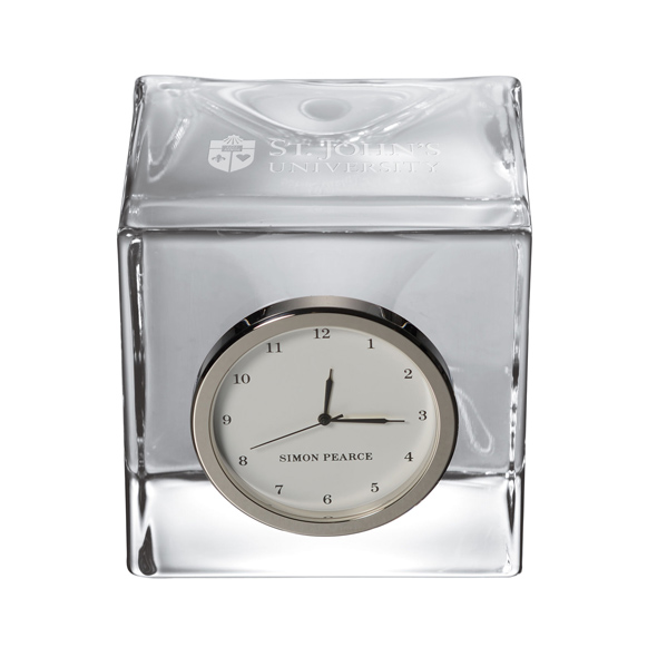 St. John's Glass Desk Clock by Simon Pearce