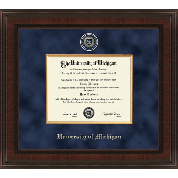 Michigan Excelsior PhD Diploma Frame - Image 1